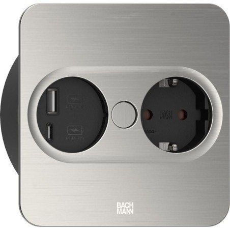 Bachmann TWIST 2 - 1xCEE73 & 1xUSB AC 22W | Versatile Power Solution for Modern Spaces - Item 946.005